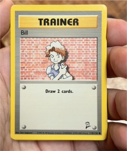 1999 Pokémon Base Set 2 #118 Bill — front