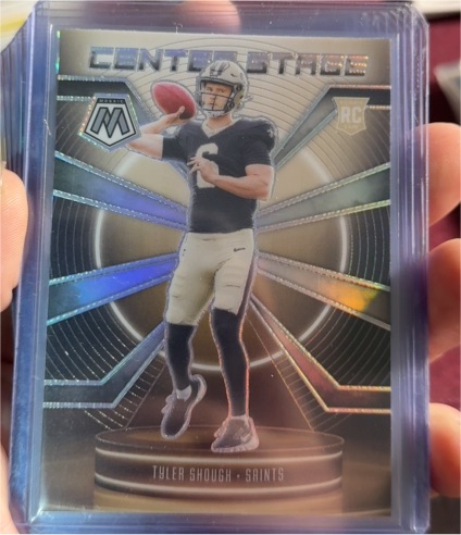2025 Panini Mosaic #2 Tyler Shough Center Stage RC — front