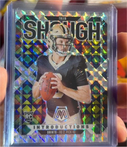 2025 Panini Mosaic #9 Tyler Shough Rookie Introductions — front
