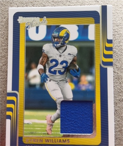 2025 Panini Donruss #DTH-KWS Kyren Williams Threads Patch — front