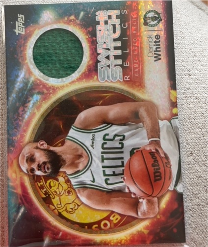 2025 Topps Swish and Stitch Relics # Derrick White — front