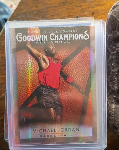 2021 Upper Deck Goodwin Champions #GB-1 Michael Jordan All-World Basketball — front