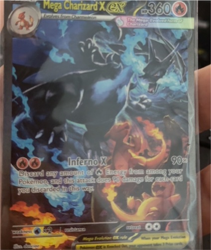 Mega Charizard X EX 125/094 Phantasmal Flames — front