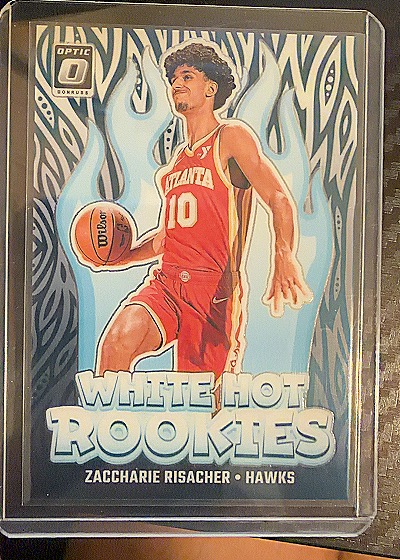 2024-25 Donruss Optic #4 Zaccharie Risacher White Hot Rookies — front