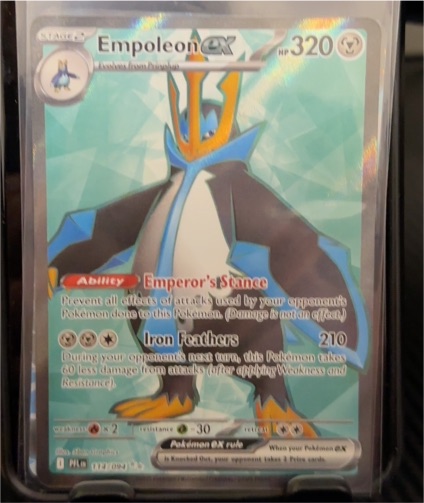 2025 Pokemon TCG Phantasmal Flames #114/094 Empoleon ex — front
