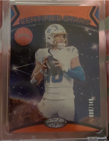 2024 Panini Certified #18 Justin Herbert Certified Stars — front