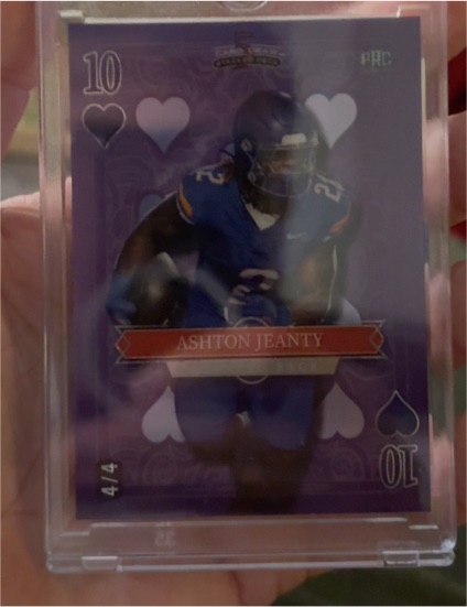 2024 Wild Card 5 Card Draw Stacked Deck #10 Ashton Jeanty — front