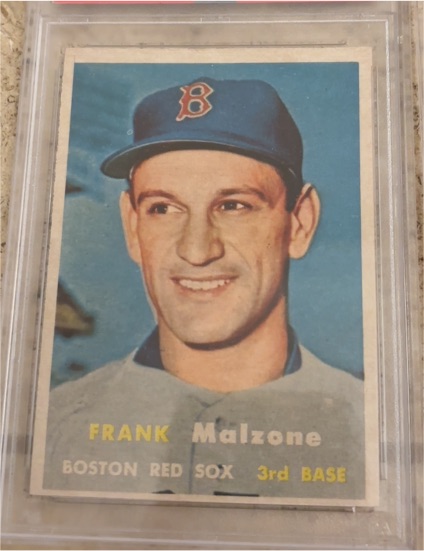 1957 Topps #355 Frank Malzone — front