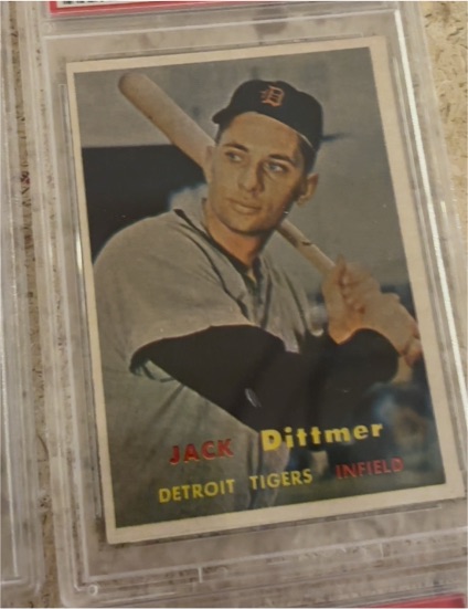 1957 Topps #282 Jack Dittmer — front