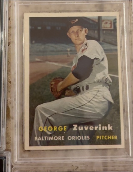 1957 Topps #11 George Zuverink — front