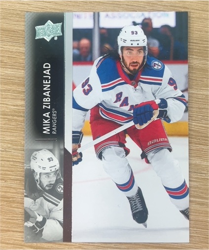 2021-22 Upper Deck Series 2 #373 Mika Zibanejad — front