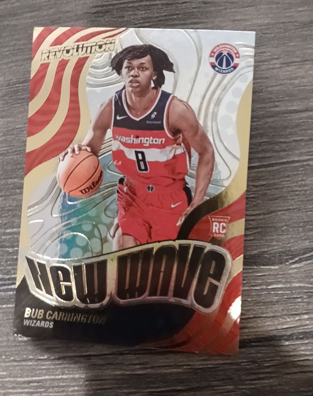 2024-25 Panini Revolution #23 Bub Carrington New Wave RC — front