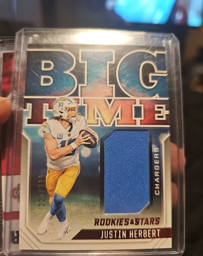 2023 Panini Rookies & Stars Big Time #BT-JH Justin Herbert — front