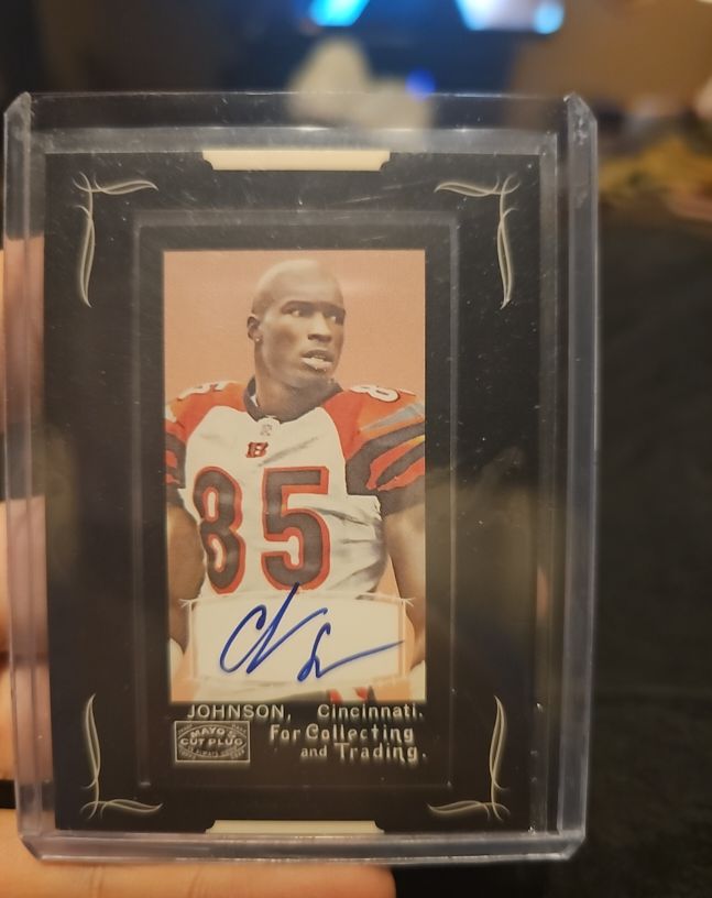 2008 Topps Mayo Cut Plug #A-CJ Chad Johnson — front