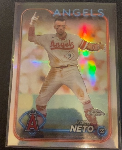 2024 Topps Chrome #123 Zach Neto — front