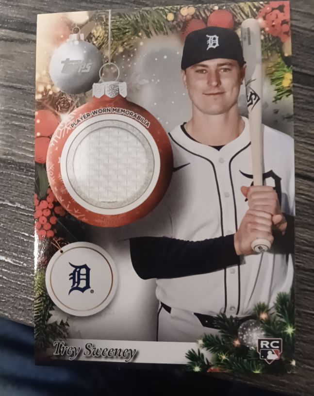 2025 Topps Holiday #PR-TSW Trey Sweeney — front