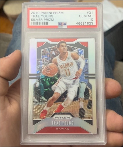 2019 Panini Prizm #31 Trae Young Silver Prizm — front
