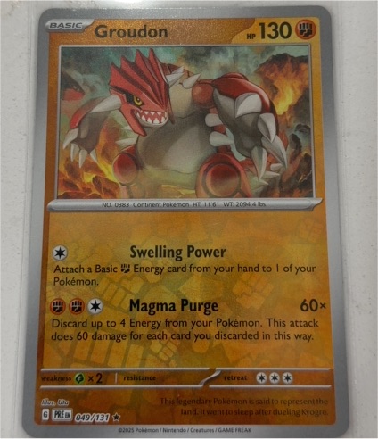 2025 Pokémon #049 Groudon — front