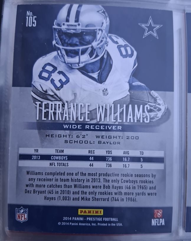 2014 Panini Prestige Football #105 Terrance Williams — front