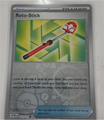 2025 Pokémon Prismatic Evolutions #127 Roto-Stick — front