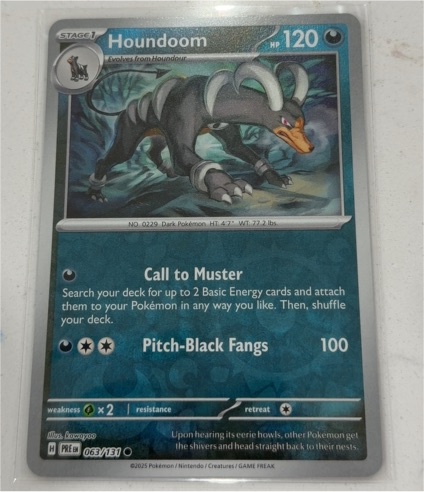 2025 Pokémon TCG Prismatic Evolutions #063 Houndoom — front