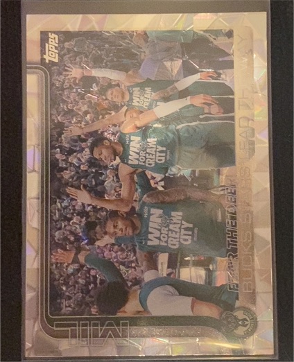 2025 Topps #281 Fear The Deer: Bucks Stars Lead the Way — front