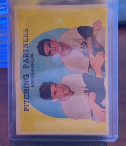1959 Topps #291 Pitching Partners Ramos/Pascual — front