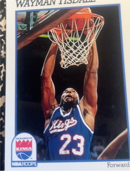 1991-92 Hoops #187 Wayman Tisdale Sacramento Kings — front