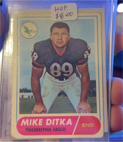 1968 Topps #162 Mike Ditka Philadelphia Eagles — front
