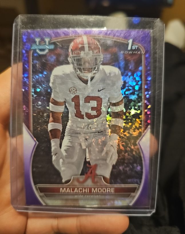 2022 Bowman University Chrome #74 Malachi Moore — front
