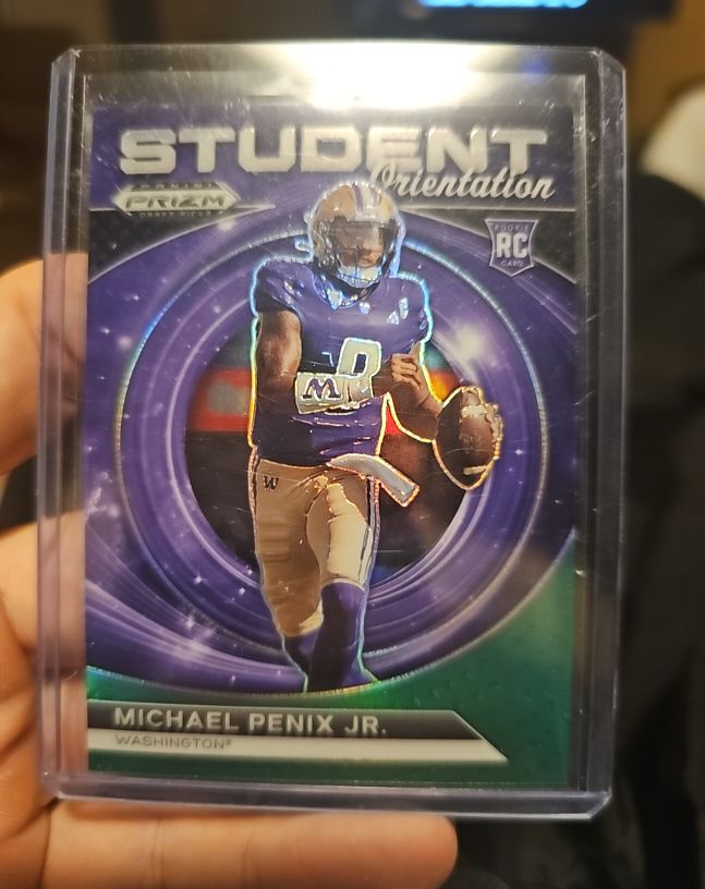 2024 Panini Prizm Draft Picks Student Orientation #SO-MPJ Michael Penix Jr. — front
