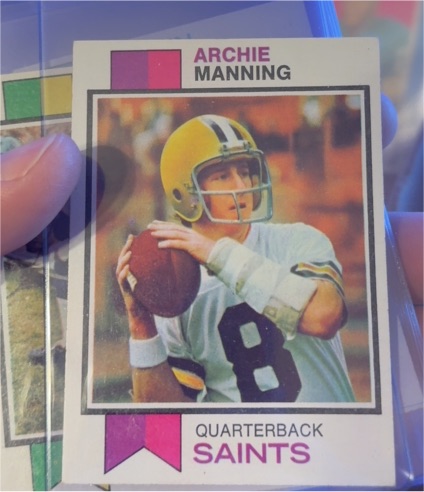 1973 Topps Football #125 Archie Manning — front