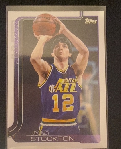 1993 Topps #12 John Stockton — front