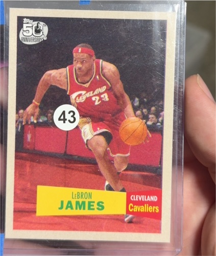2007-08 Topps 50th Anniversary #23 LeBron James — front