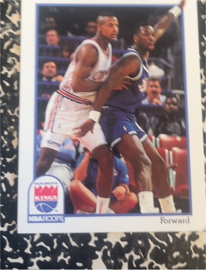 1991-92 NBA Hoops #185 Lionel Simmons — front