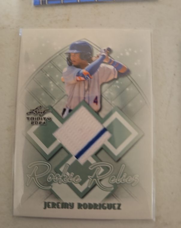 2024 Leaf Trinity Rookie Relics #RR-4 Jeremy Rodriguez — front