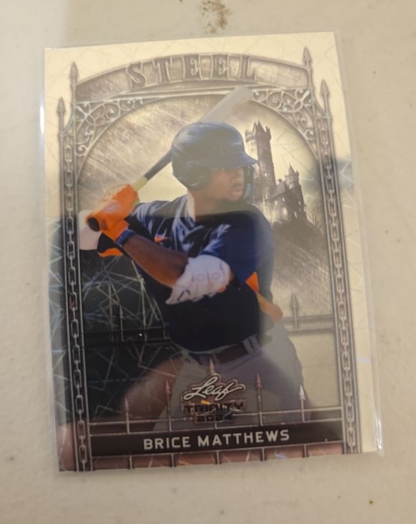 2024 Leaf Trinity Steel #Brice Matthews — front