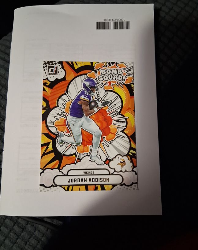 2025 Donruss Bomb Squad #BS-JAN Jordan Addison — front