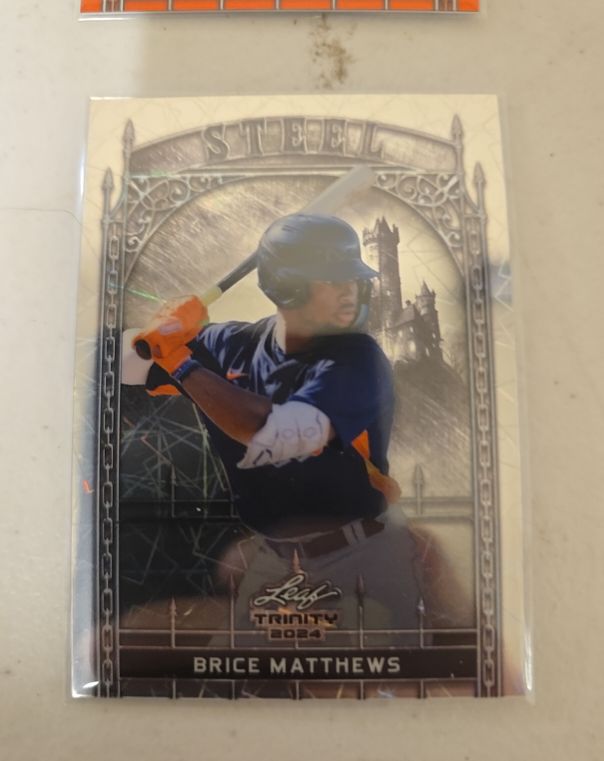 2024 Leaf Trinity Steel # Brice Matthews — front