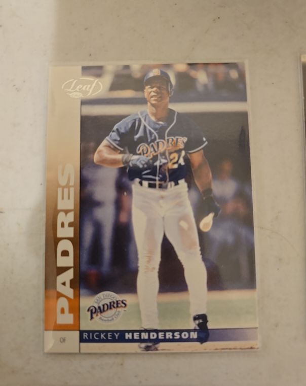 2002 Leaf #96 Rickey Henderson — front