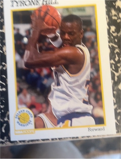 1991-92 NBA Hoops #69 Tyrone Hill — front