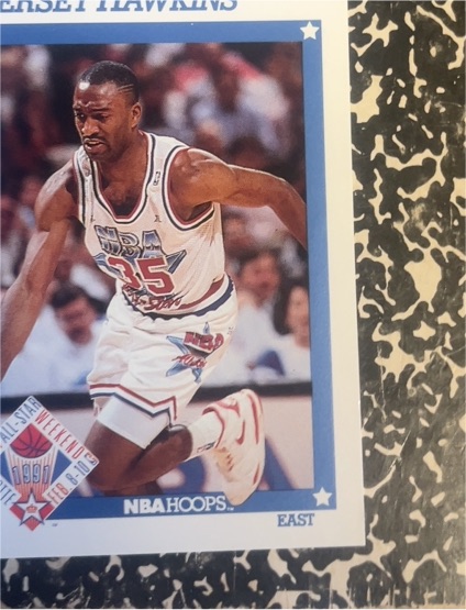 1991-92 NBA Hoops #252 Hersey Hawkins — front