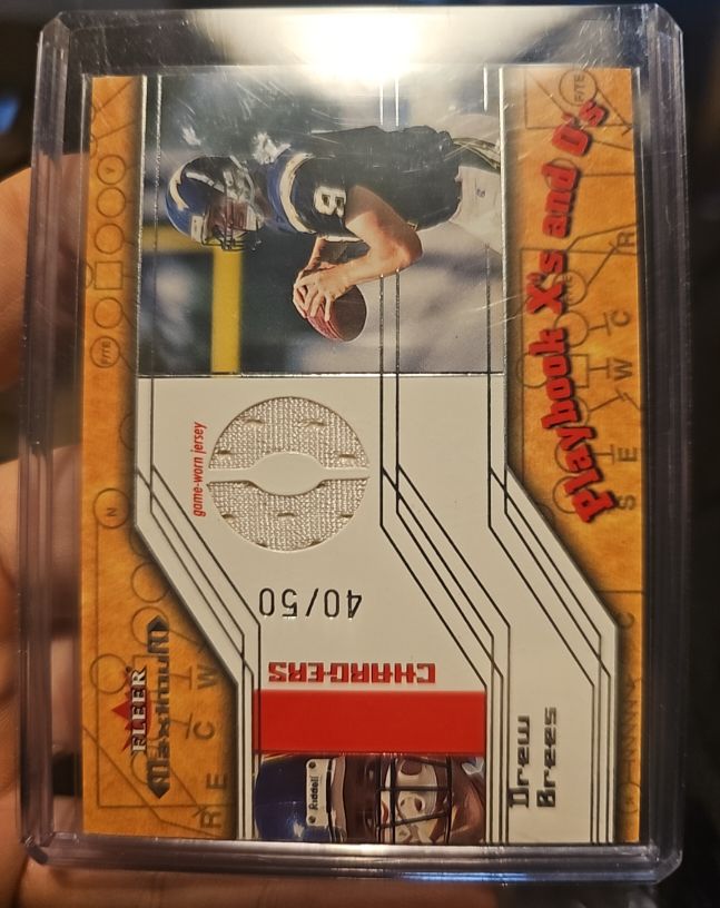 2002 Fleer Maximum Playbook X's and O's #15 Drew Brees — front