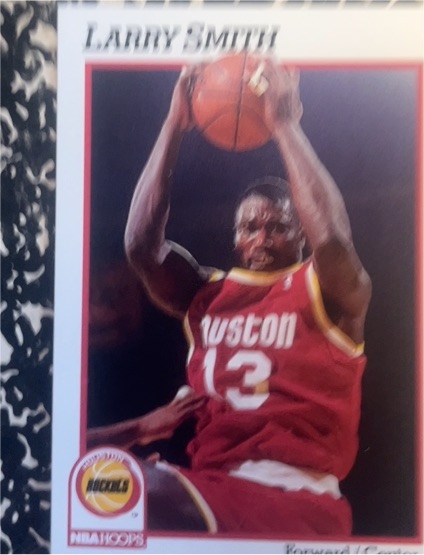 1991-92 Hoops #80 Larry Smith Houston Rockets — front