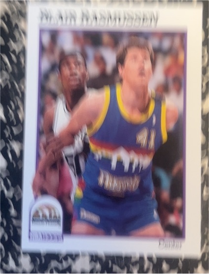 1991-92 Hoops #55 Blair Rasmussen Denver Nuggets — front