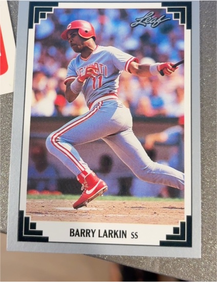 1991 Leaf #168 Barry Larkin — front
