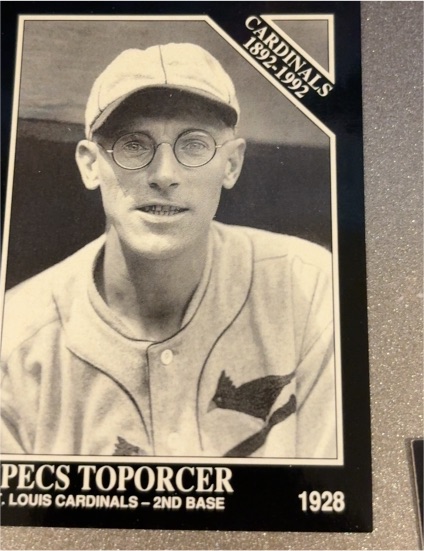 1992 Conlon The Sporting News #644 Specs Toporcer — front