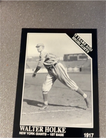 1991 The Sporting News Conlon Collection #1917 Walter Holke — front