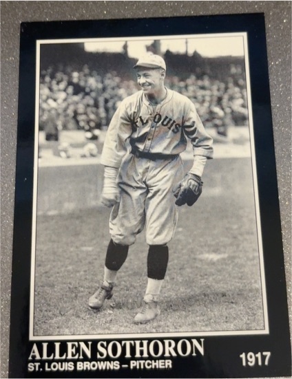 1992 The Sporting News Conlon Collection #523 Allen Sothoron — front