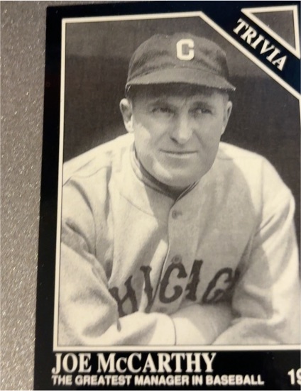 1992 Conlon Collection TSN #589 Joe McCarthy — front